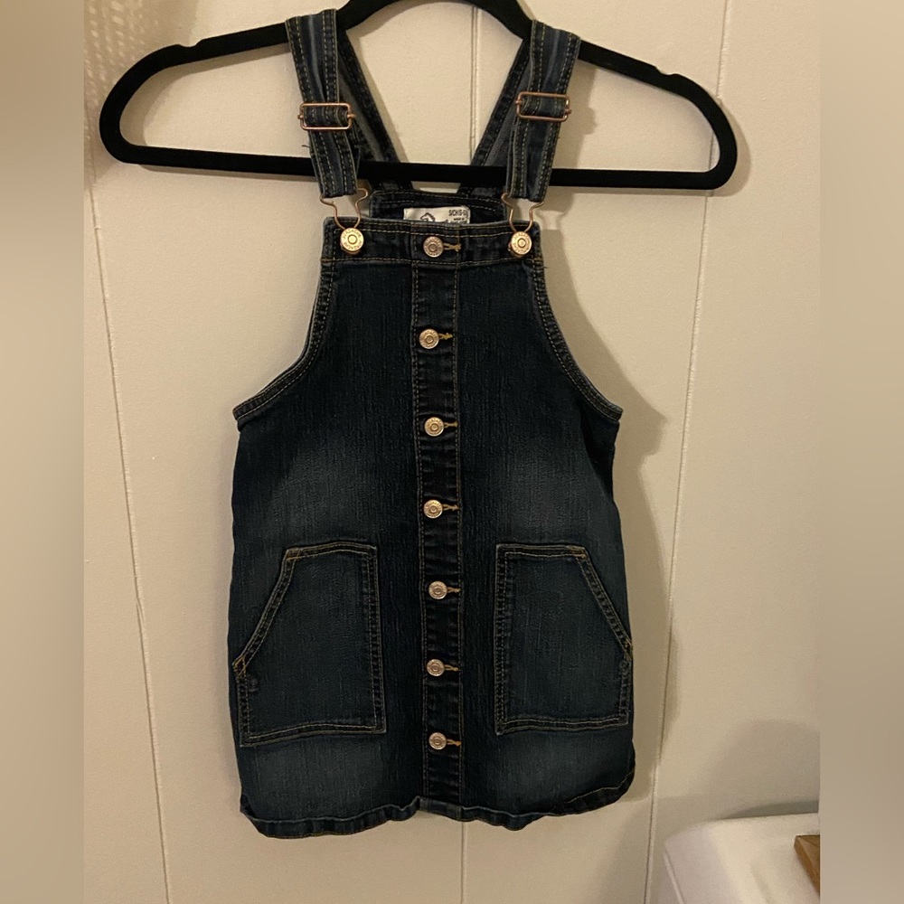 Jordache girls small 6/6x jean  overall/jumper